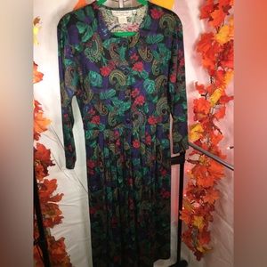 All Week Long | Women’s Paisley Print Long Sleeve Dress